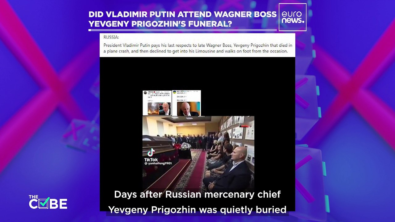 No, this video does not prove Vladimir Putin attended Wagner chief's funeral