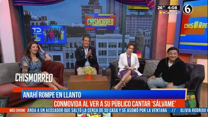 Anahí rompe en llanto en pleno concierto