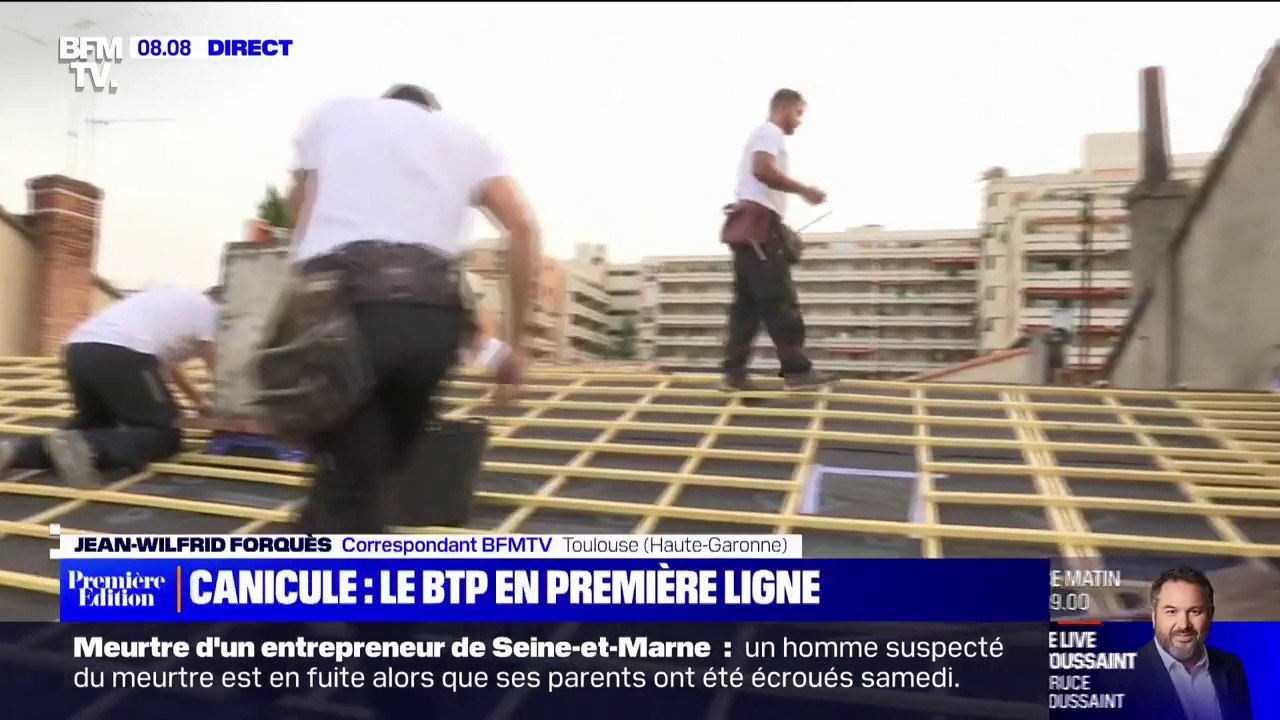 Avec 35°C attendus à Toulouse, le secteur du BTP prend des dispositions pour se protéger de la chaleur