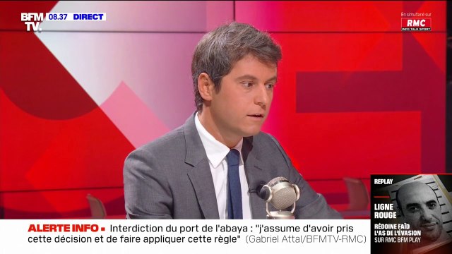 Rentrée scolaire: Gabriel Attal annonce que 298 filles se sont présentées à l'école avec une abaya et 67 ont refusé de l'enlever