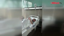 Zayıflığıyla gündem olan CZN Burak'tan hastane paylaşımı