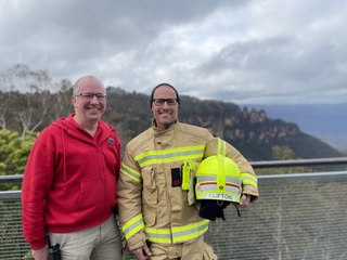 Firies Climb for MND Blue Mountains