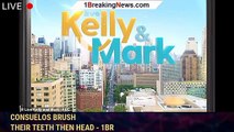 Live With Kelly And Mark new intro: Kelly Ripa and Mark Consuelos brush