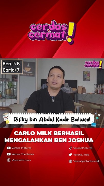 DENGAN KECERDASANNYA, CARLO MILK BISA KALAHKAN BEN JOSHUA!