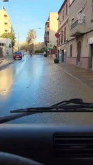 Rotura de una tubería de abastecimiento en Hadú