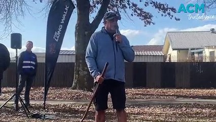 AFL Legend Michael Long speaking on the Voice in Wodonga