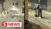 Typhoon Haikui floods streets in China's Fujian