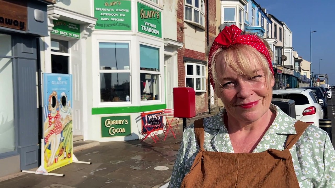 Glady's Vintage Tea Room reopens in Hartlepool - video Dailymotion