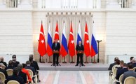 After The Russian-Turkish Talks, Vladimir Putin And President Of The Republic Of Turkey Recep Tayyip Erdogan Held A Joint Press Conference