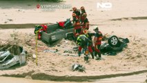 Spagna, Villamanta travolta dal fango: le operazioni di pulizia dopo l'inondazione
