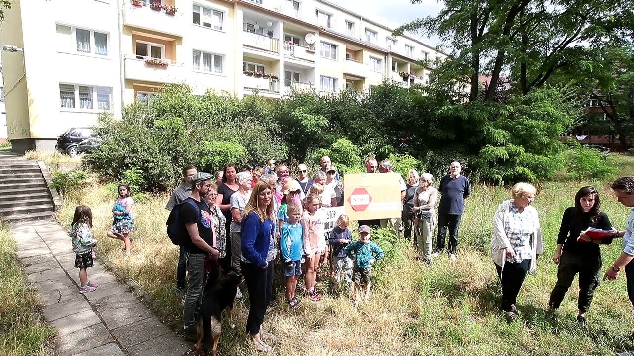 Protest mieszkańców Szczecina