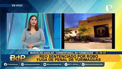 Reo escapa del penal de Yurimaguas: utiliza las canaletas para fugarse