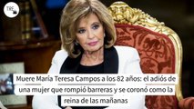 Muere María Teresa Campos a los 82 años: el adiós de una mujer que rompió barreras y se coronó como la Reina de las mañanas