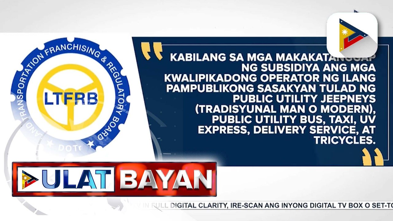 LTFRB, mamamahagi ng fuel subsidy sa mga operator, driver sa ilalim ng ‘Pantawid Pasada Program’