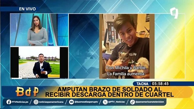 Tacna: amputan brazo a soldado tras recibir descarga eléctrica en cuartel