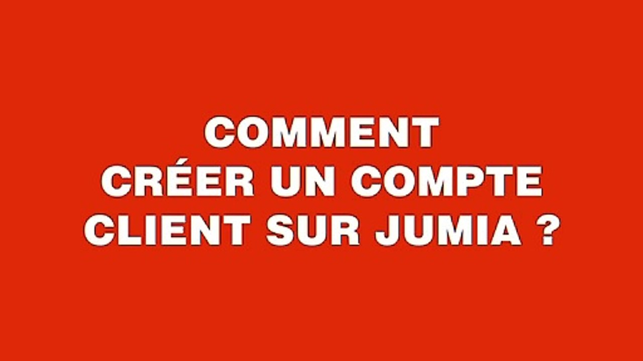 Comment créer un compte Jumia