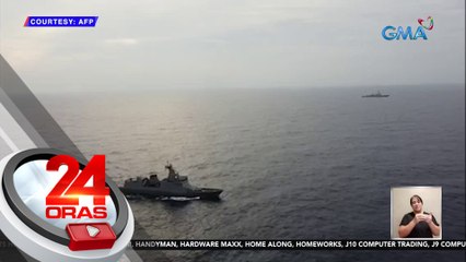 Military warship ng PH at US, sabay na naglayag malapit sa Ayungin Shoal | 24 Oras