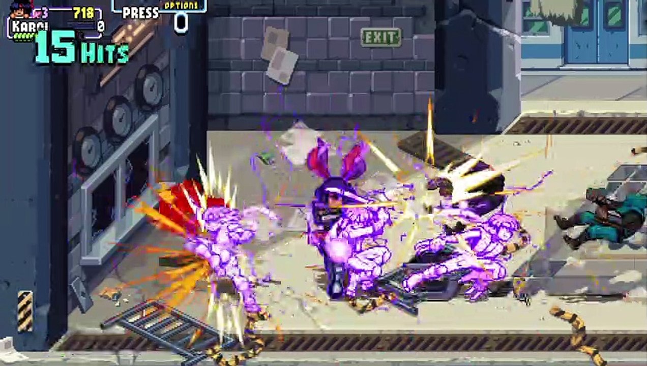 TMNT: Shredder's Revenge - Gnarly Difficulty - Stage 05 - Karai - Solo - Story Mode