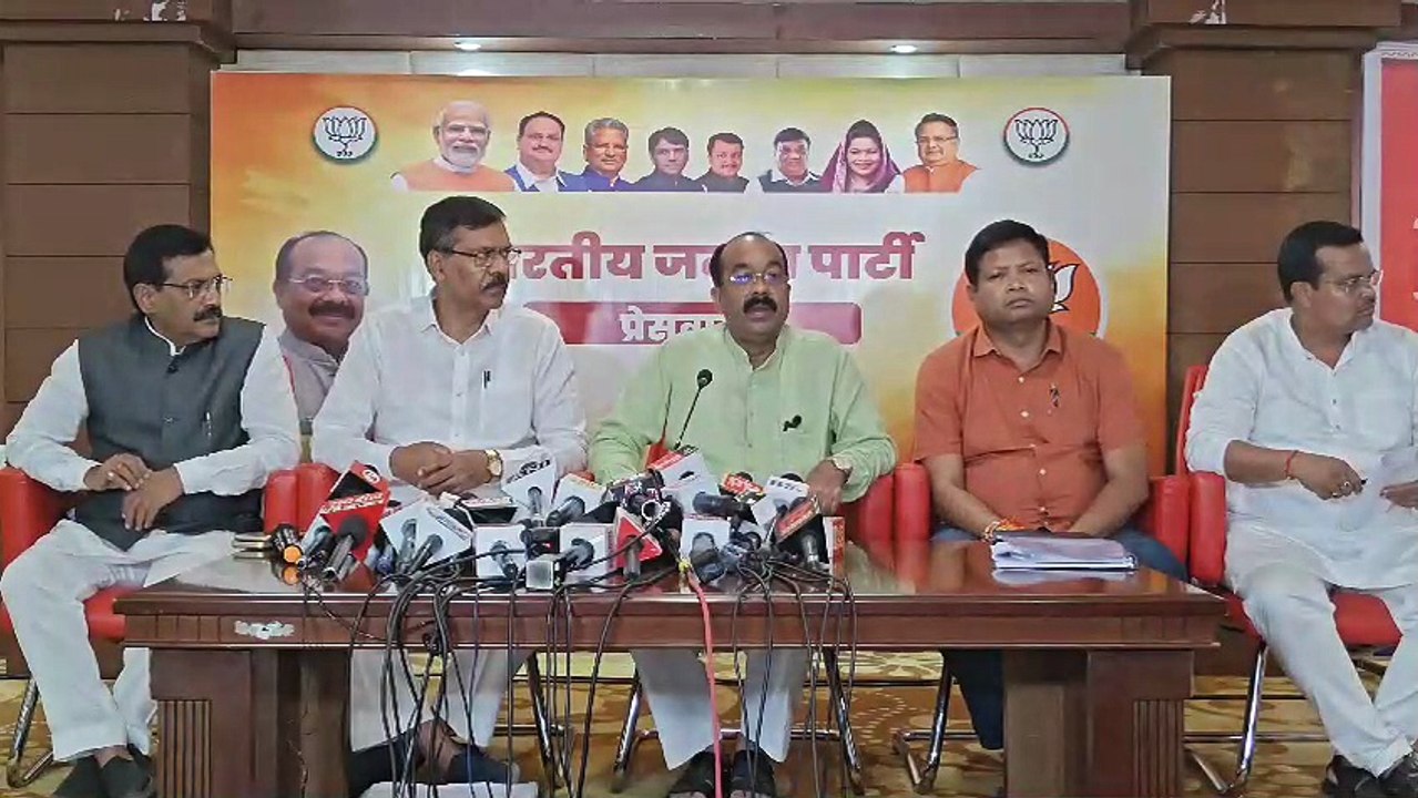 भाजपा प्रदेश अध्यक्ष अरुण सॉव की प्रेसवार्ता