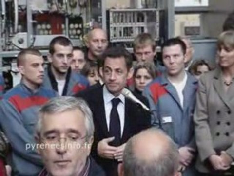 Tarbes - Visite de Nicolas Sarkozy