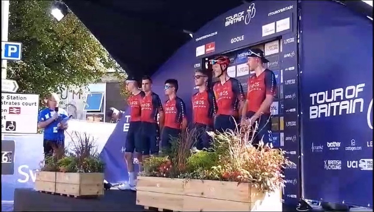 Tour of Britain in Yorkshire - Pre-race interviews with Harry Tanfield and Wout van Aert