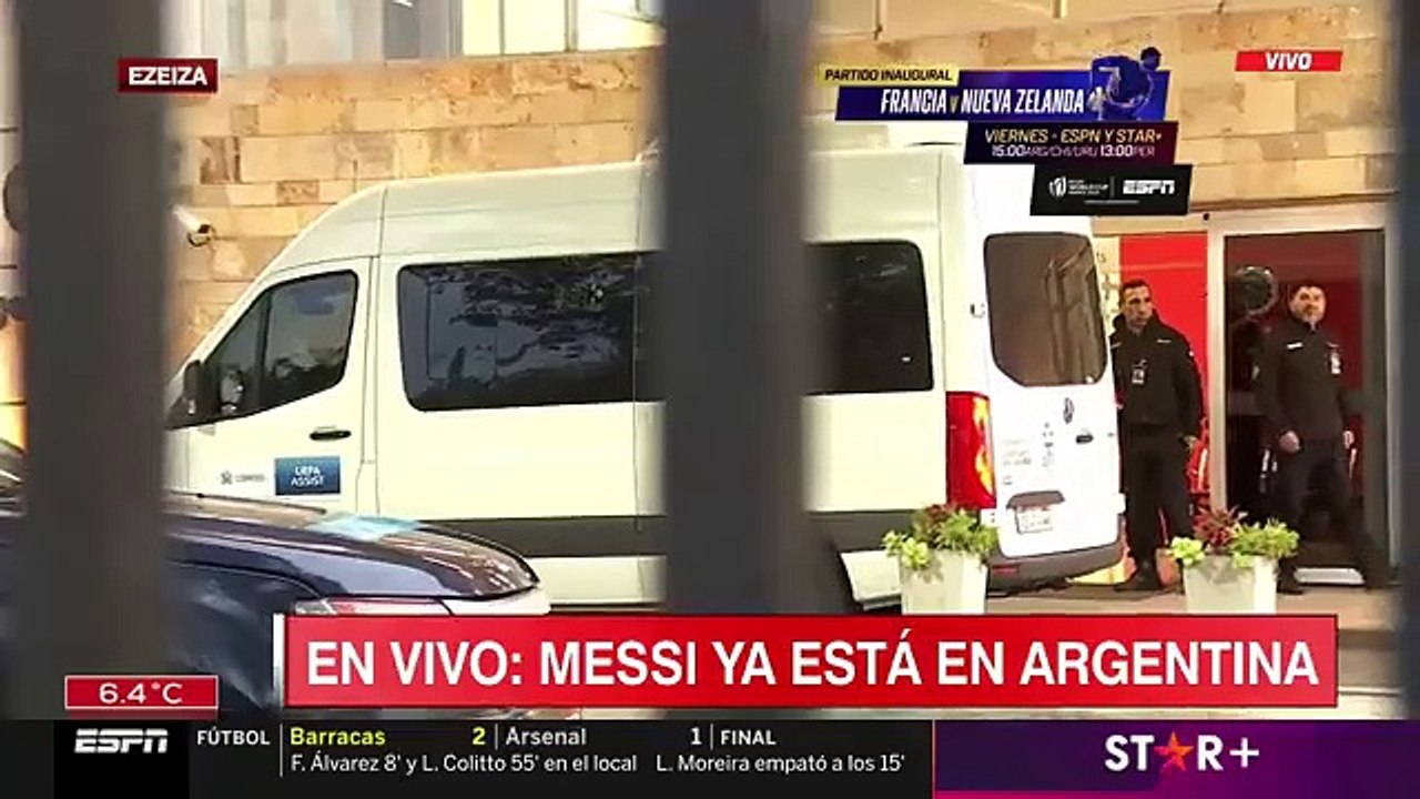 Lionel Messi llegó a la Argentina y se suma a los entrenamientos de la Selección