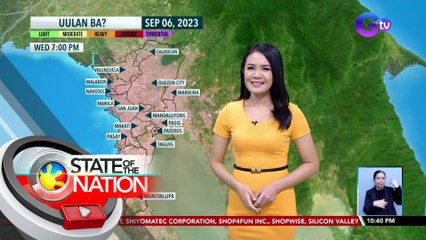 Weather update (September 5, 2023) | SONA