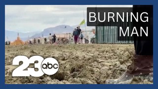 Thousands leave Burning Man festival after rain