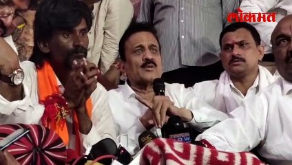 जालन्यात आंदोलकांना गिरीश महाजन भेटले, त्यानंतर भाषण करताना काय घडलं?