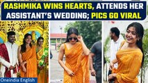 Rashmika Mandanna attends her assistant's wedding, fans love her simple saree look | Oneindia News