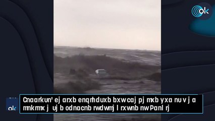Terrible: varios vehículos son tragados por el mar debido a las fuertes inundaciones en Grecia