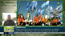 Argentina: Trabajadores metalúrgicos consiguen aumento salarial trimestral