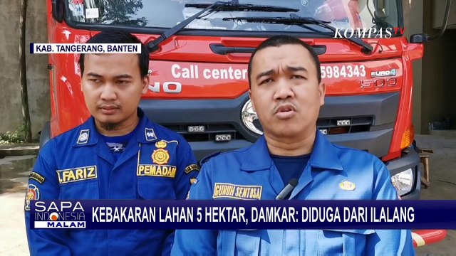 Lahan Jalur Sepeda Seluas 5 Hektar di Tangerang Terbakar, Damkar: Diduga dari Ilalang
