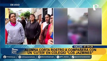 Cortan rostro de escolar en Callao: auxiliar del colegio le levanta la mano a periodista