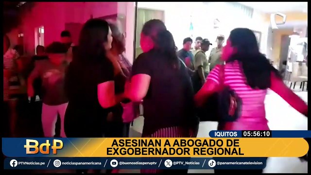 Iquitos: sicario asesina a abogado de ex gobernador regional de Loreto