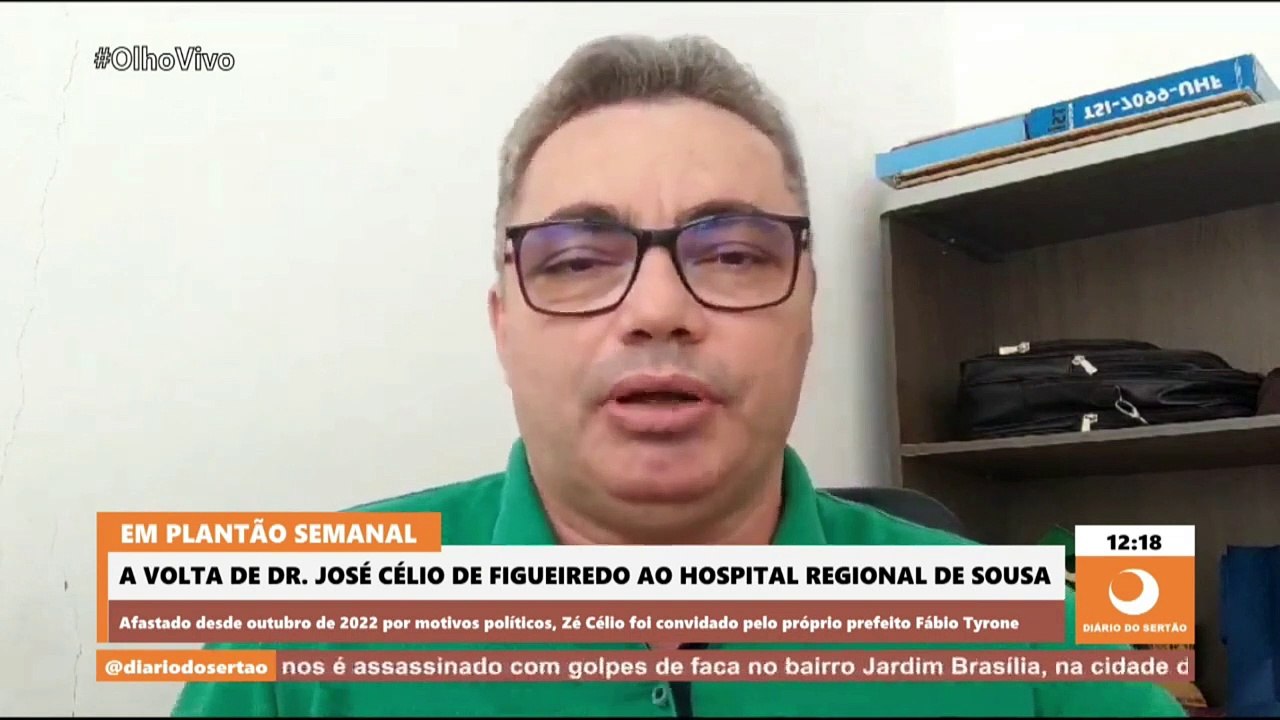 Médico Zé Célio afirma que seu retorno ao Hospital Regional de Sousa é para trabalho ‘apolítico’