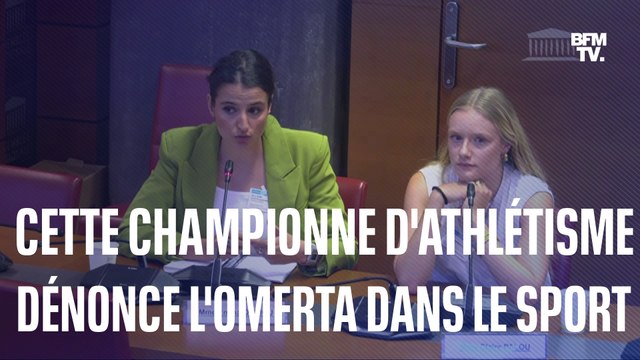 Je pense que leur priorité ça va être de sauver les apparences et certainement pas de protéger les victimes Emma Oudiou, ancienne championne d'athlétisme, dénonce l'omerta dans le milieu sportif