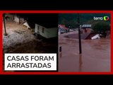 Casas são arrastadas e cidades registram enchentes com passagem de ciclone extratropical no RS