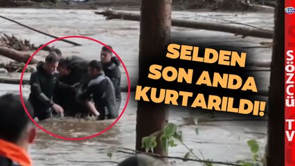Sele Kapılan Kız Son Anda Kurtarıldı! O Anları Sözcü TV Görüntüledi