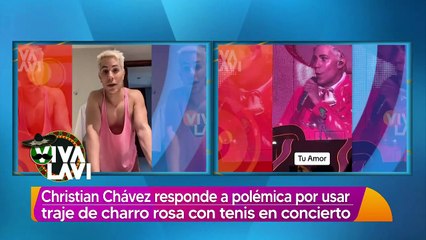 Christian Chávez responde polémica por usar traje de charro con tenis