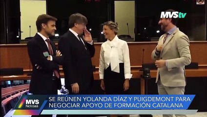 SE REÚNE YOLANDA DÍAZ Y PUIGDEMONT PARA NEGOCIAR APOYO DE FORMACIÓN CATALANA