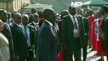 Watch: Kenyan president arrives for final day of Africa climate talks