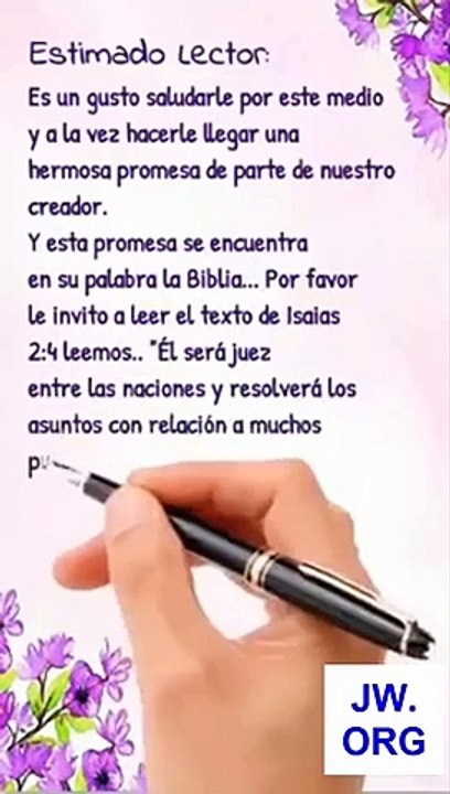 UNA CARTA EN LAS REDES...