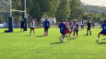 Rugby-Mondial: le XV de France à l'entraînement, à trois jours du match d'ouverture