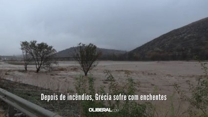 Depois de incêndios, Grécia sofre com enchentes