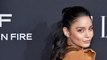 Vanessa Hudgens’s Renaissance ’Fit Included a Silver Sequined Sideboob-Baring Dress and a Bedazzled Hand Fan