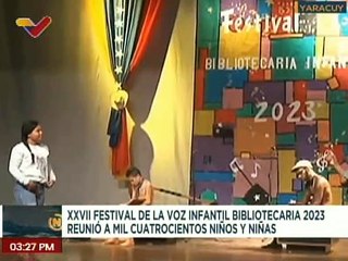 Yaracuy | Más de 1.400 niños fueron atendidos en la XXVII Festival de la Voz Infantil 2023