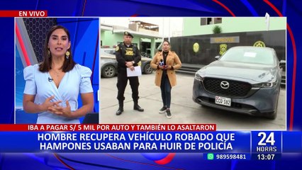 PNP recupera camioneta por el que delincuentes pedían S/5 mil para devolverlo