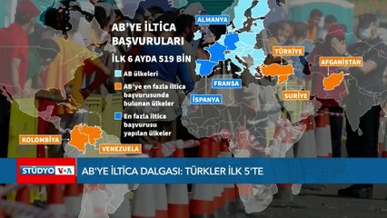 AB'ye iltica dalgası: Türkler ilk 5'te