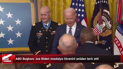 ABD Başkanı Joe Biden madalya törenini aniden terk etti
